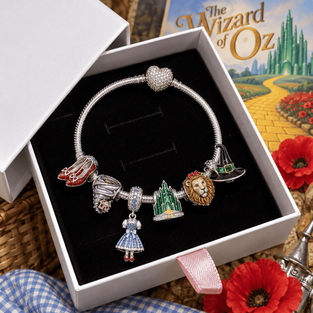 TWOZ Silver Charm Bracelet Set VTH
